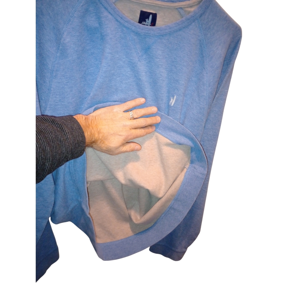 Johnnie O Blue Long Sleeved Crewneck Sweater Casual Comfy Beachy Surfing XL - Picture 10 of 12